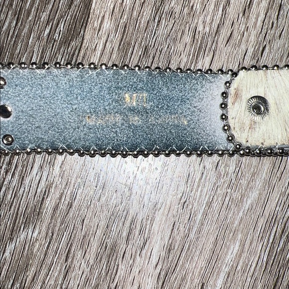 Western Wear Rhinestone Embellished Leather Belt (M?) - Picture 8 of 10